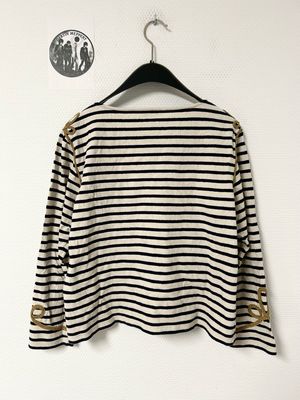 Saint Laurent Paris by Anthony Vaccarello FW2019 1/1 Sample Breton Sailor Knit