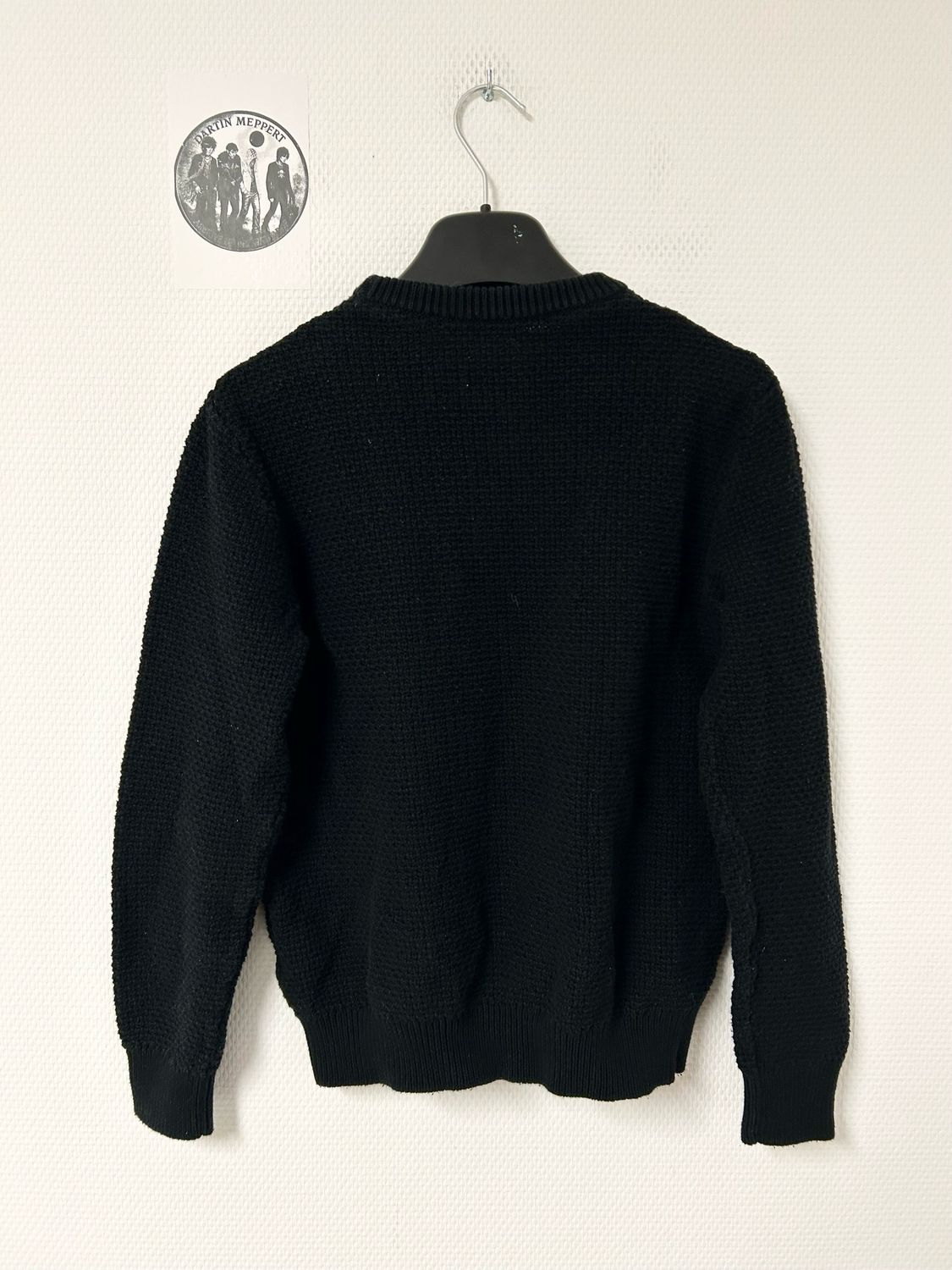 Balmain by Olivier Rousteing 2014 Crest Patch Rib Knit Sweater