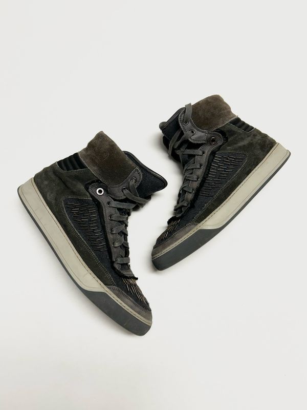 Lanvin by Lucas Ossendrijver 2015 Embellished High-Top Sneakers