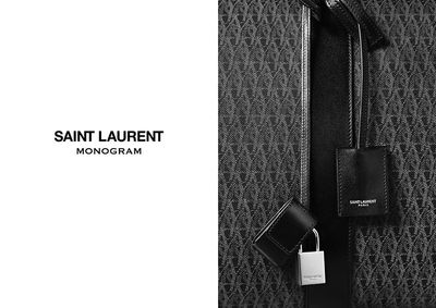 Saint Laurent Paris by Hedi Slimane 2014 Monogram Large Messenger Bag