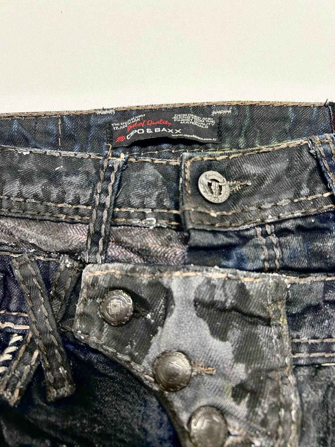 Cipo &amp; Baxx FW2011 Double Waisted Biker Denim Reworked