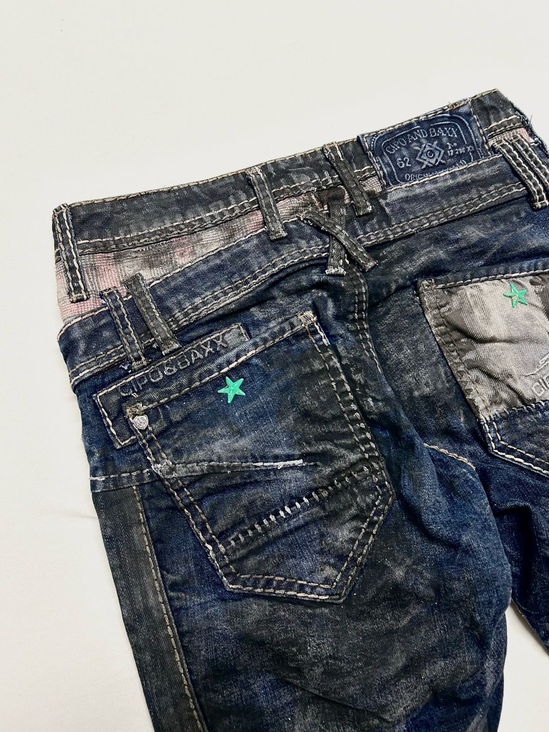 Cipo &amp; Baxx FW2011 Double Waisted Biker Denim Reworked