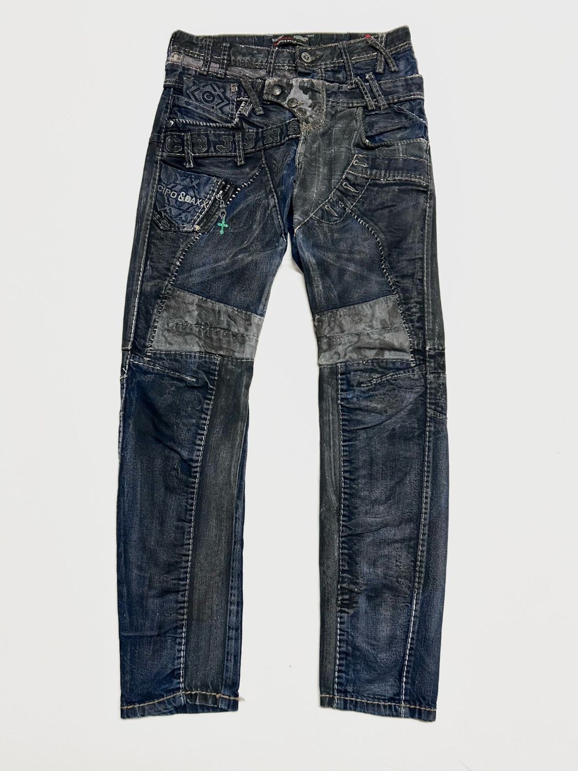 Cipo &amp; Baxx FW2011 Double Waisted Biker Denim Reworked