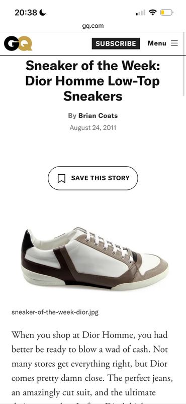 Dior Homme by Kris Van Assche 2011 VCR Low-Top Sneakers