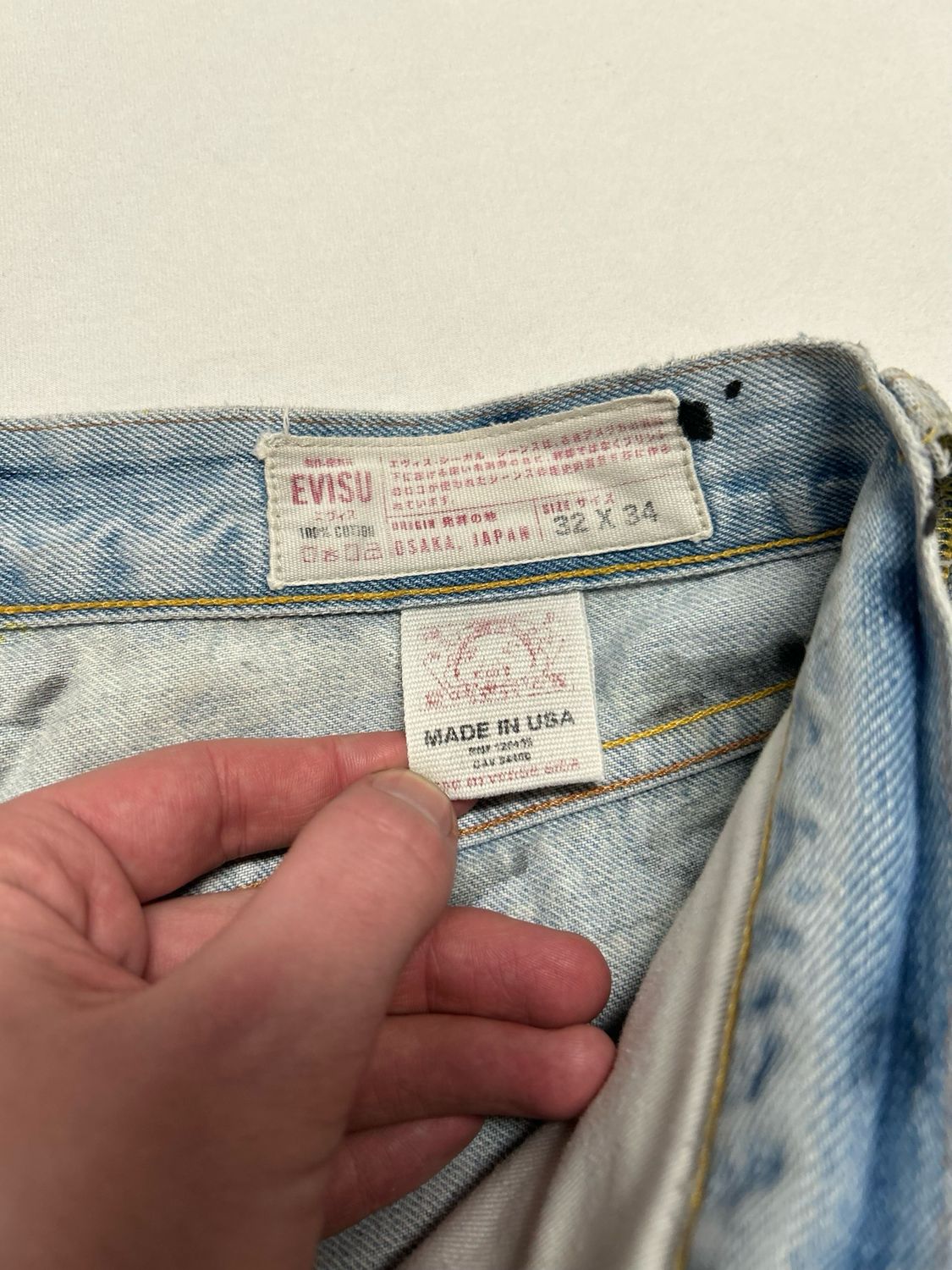 EVISU by Hidehiko Yamane 2012 No.3 Painted Flare Denim Reworked