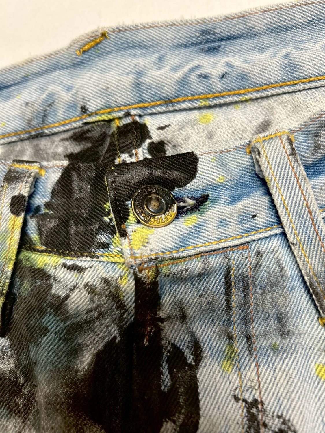 EVISU by Hidehiko Yamane 2012 No.3 Painted Flare Denim Reworked