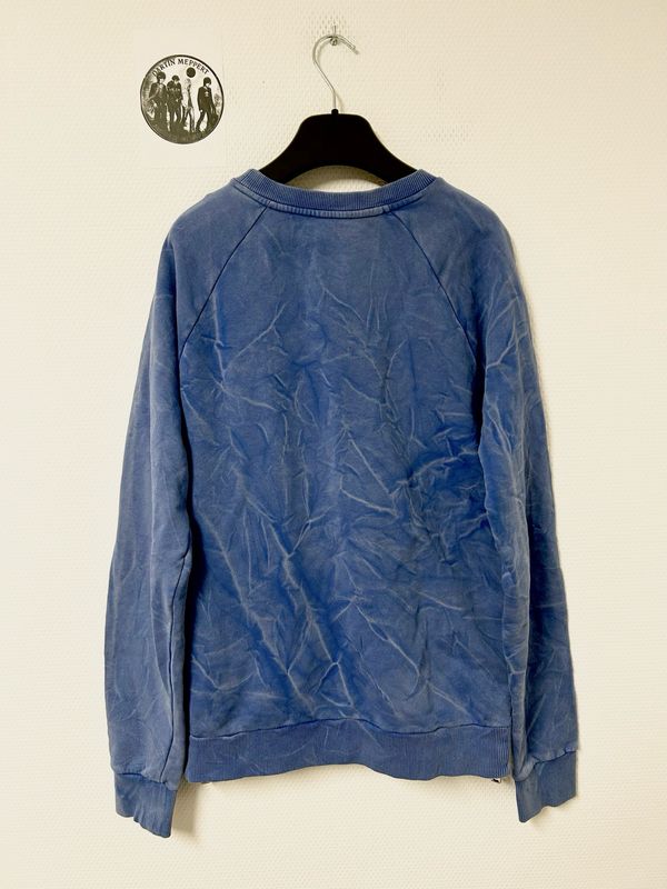 Balmain by Olivier Rousteing 2013 Signature Logo Side-Zip Crewneck Sweatshirt