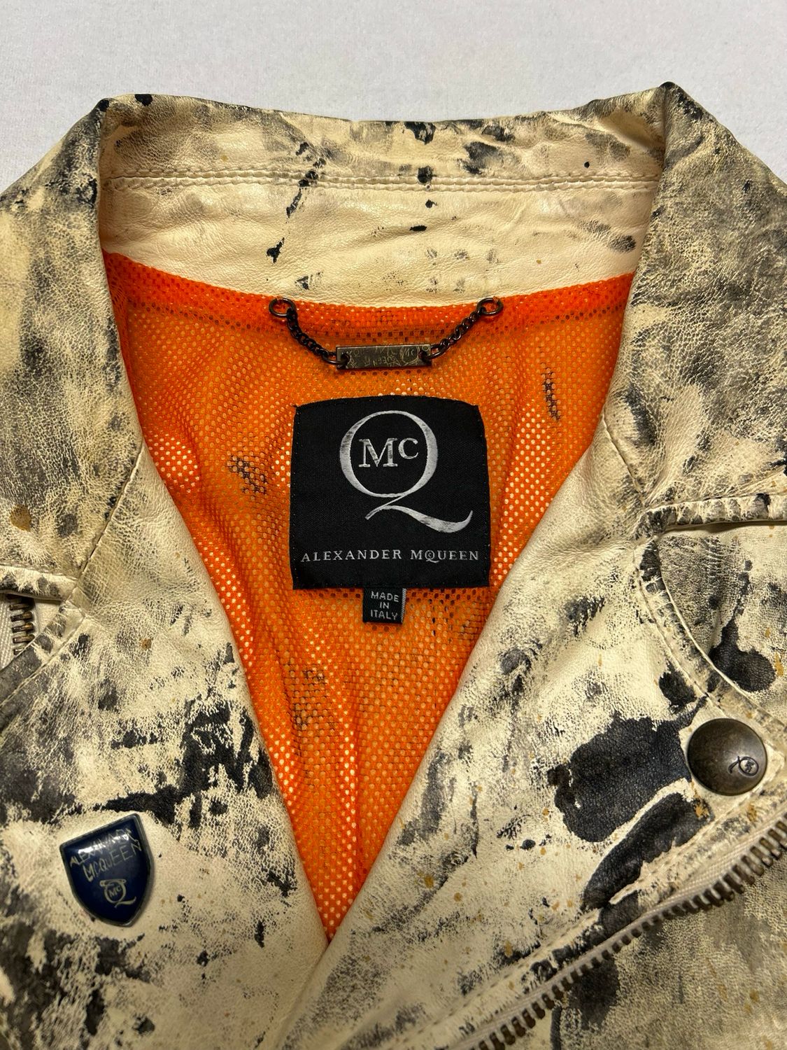 Alexander McQueen SS2011 Leather Biker Jacket Reworked