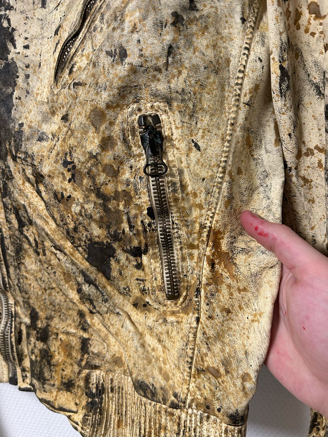 Alexander McQueen SS2011 Leather Biker Jacket Reworked