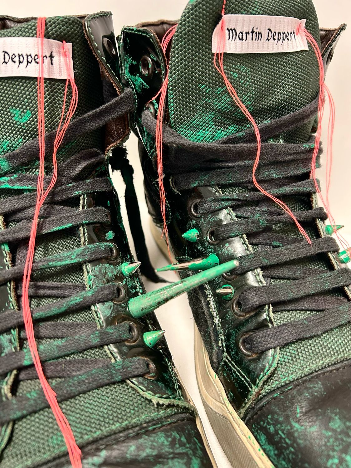 Lanvin by Alber Elbaz 2011 DBB1 Patent High-Top Sneakers — Reworked