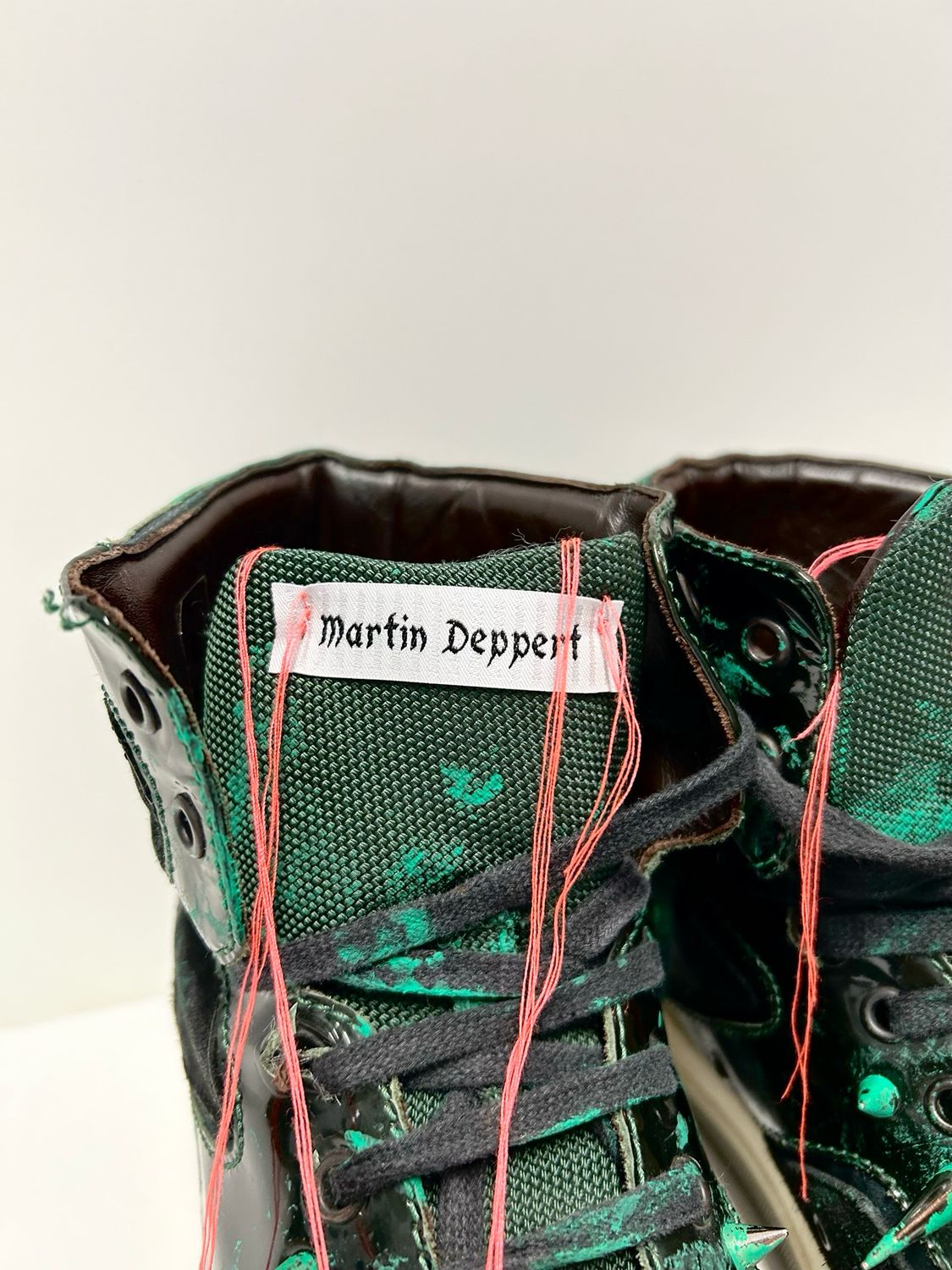 Lanvin by Alber Elbaz 2011 DBB1 Patent High-Top Sneakers — Reworked