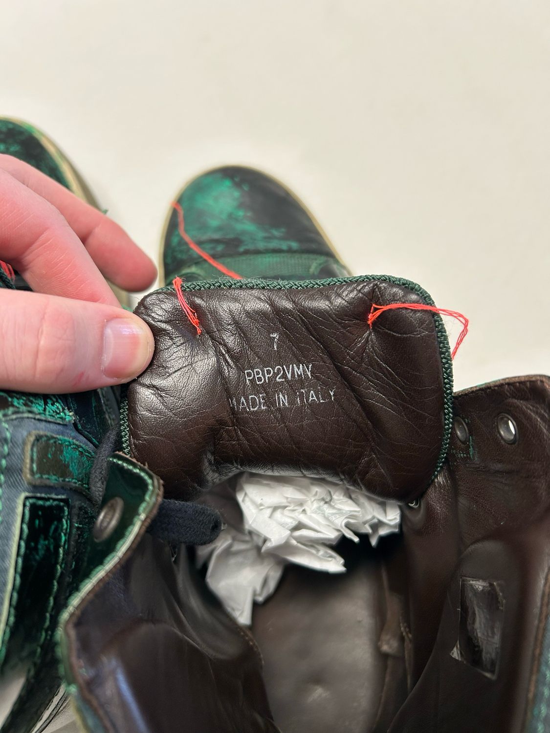 Lanvin by Alber Elbaz 2011 DBB1 Patent High-Top Sneakers — Reworked