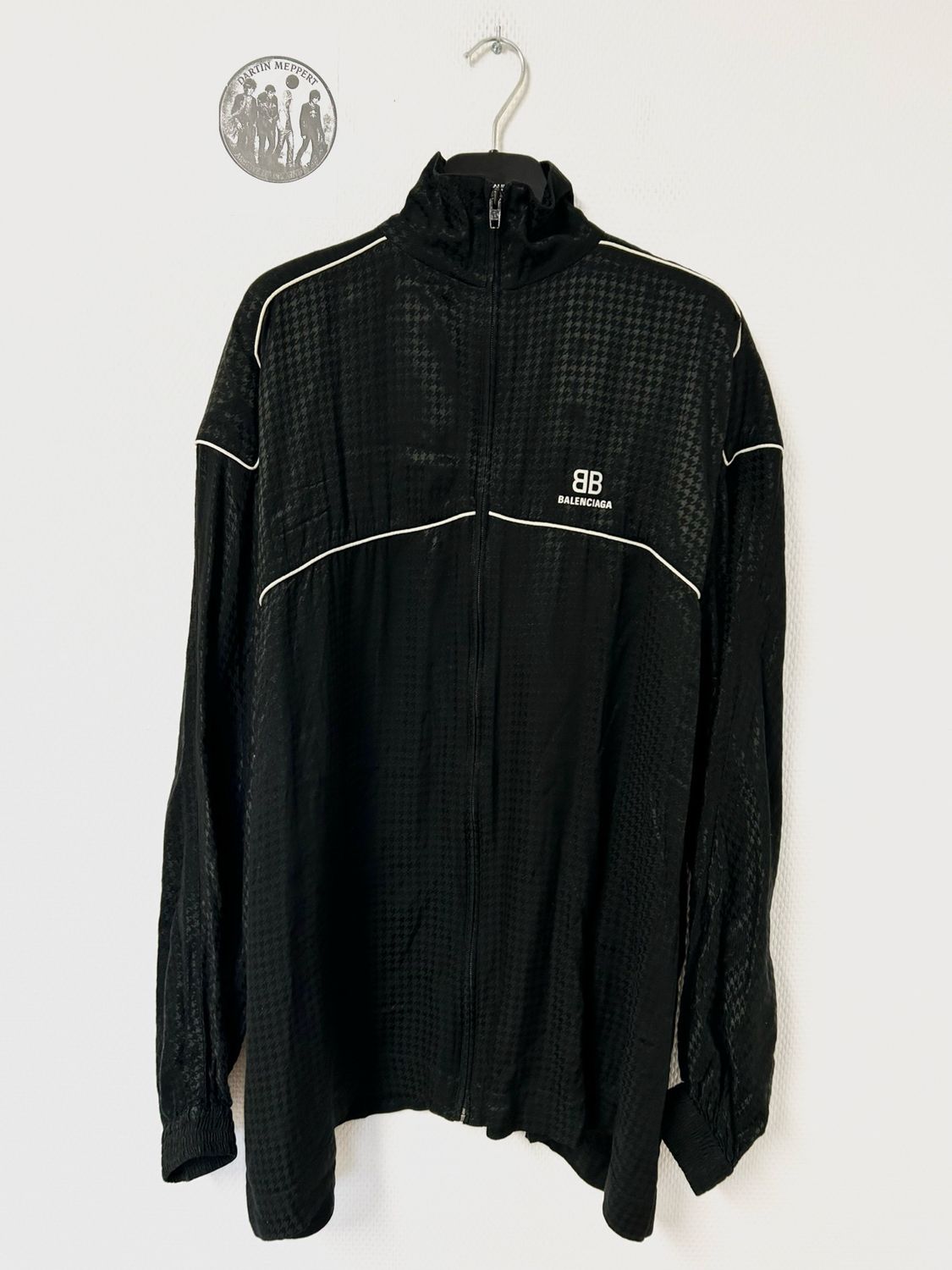 Balenciaga by Demna SS2020 Houndstooth Zip Track Jacket