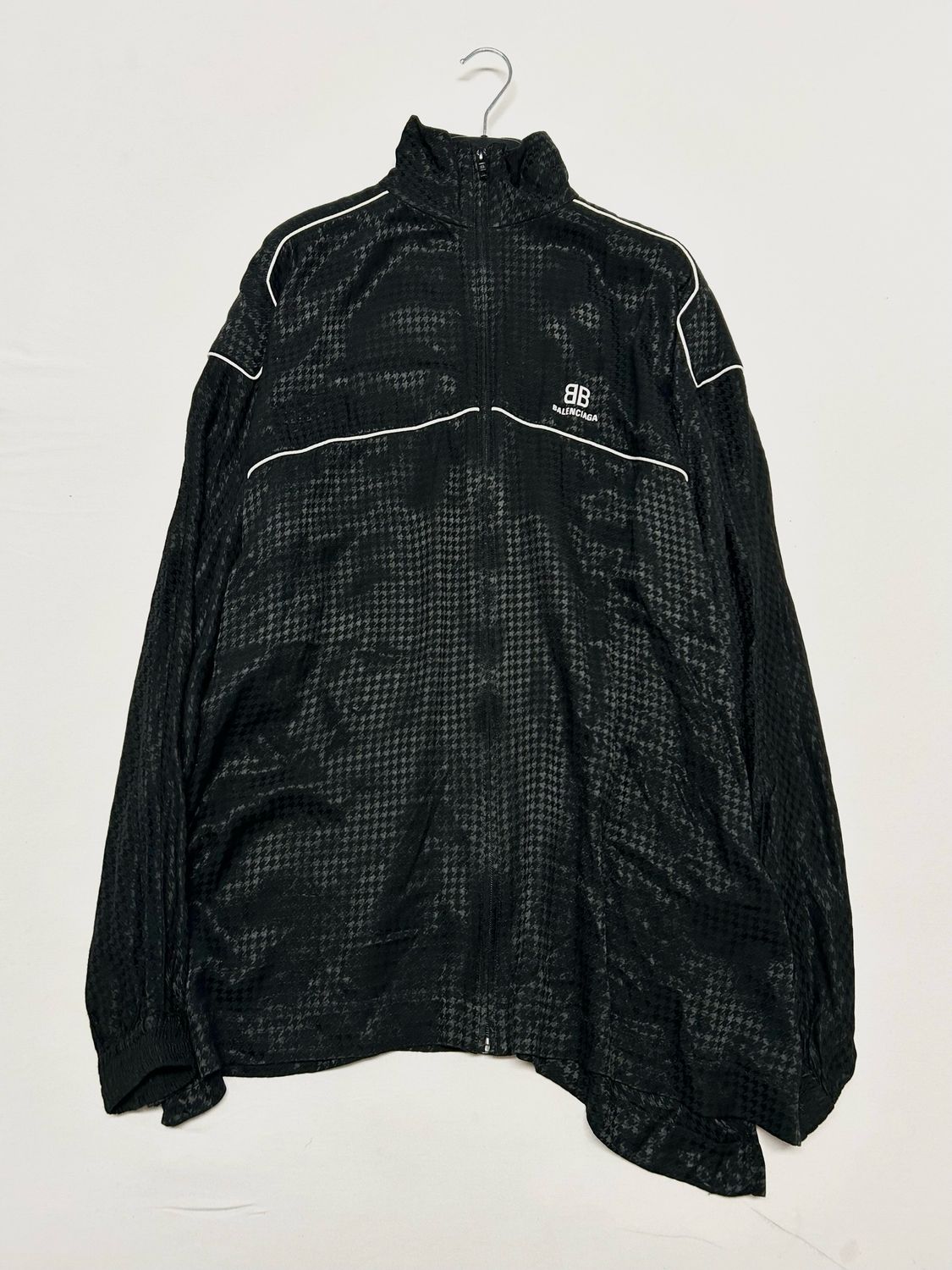 Balenciaga by Demna SS2020 Houndstooth Zip Track Jacket