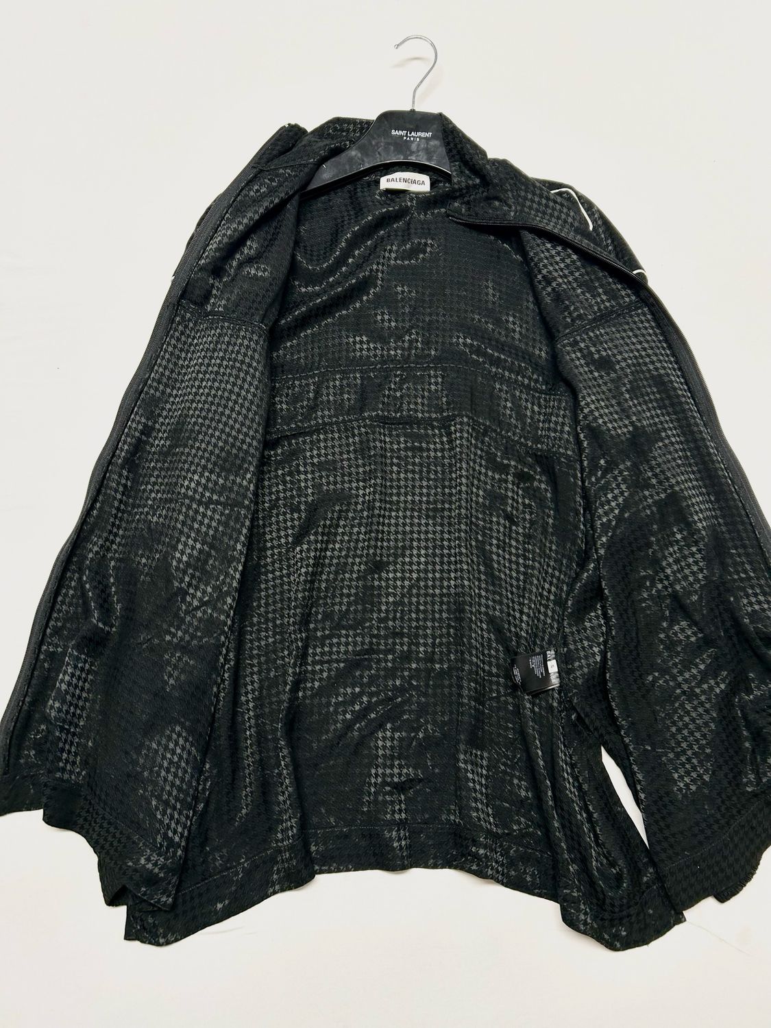 Balenciaga by Demna SS2020 Houndstooth Zip Track Jacket