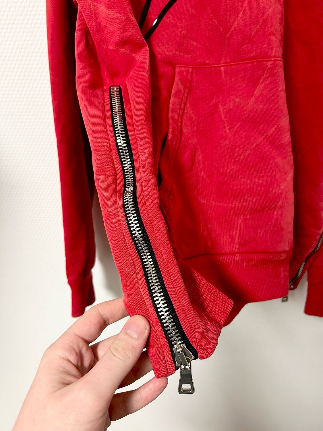 Balmain by Olivier Rousteing 2013 Signature Logo Side-Zip Crewneck Sweatshirt