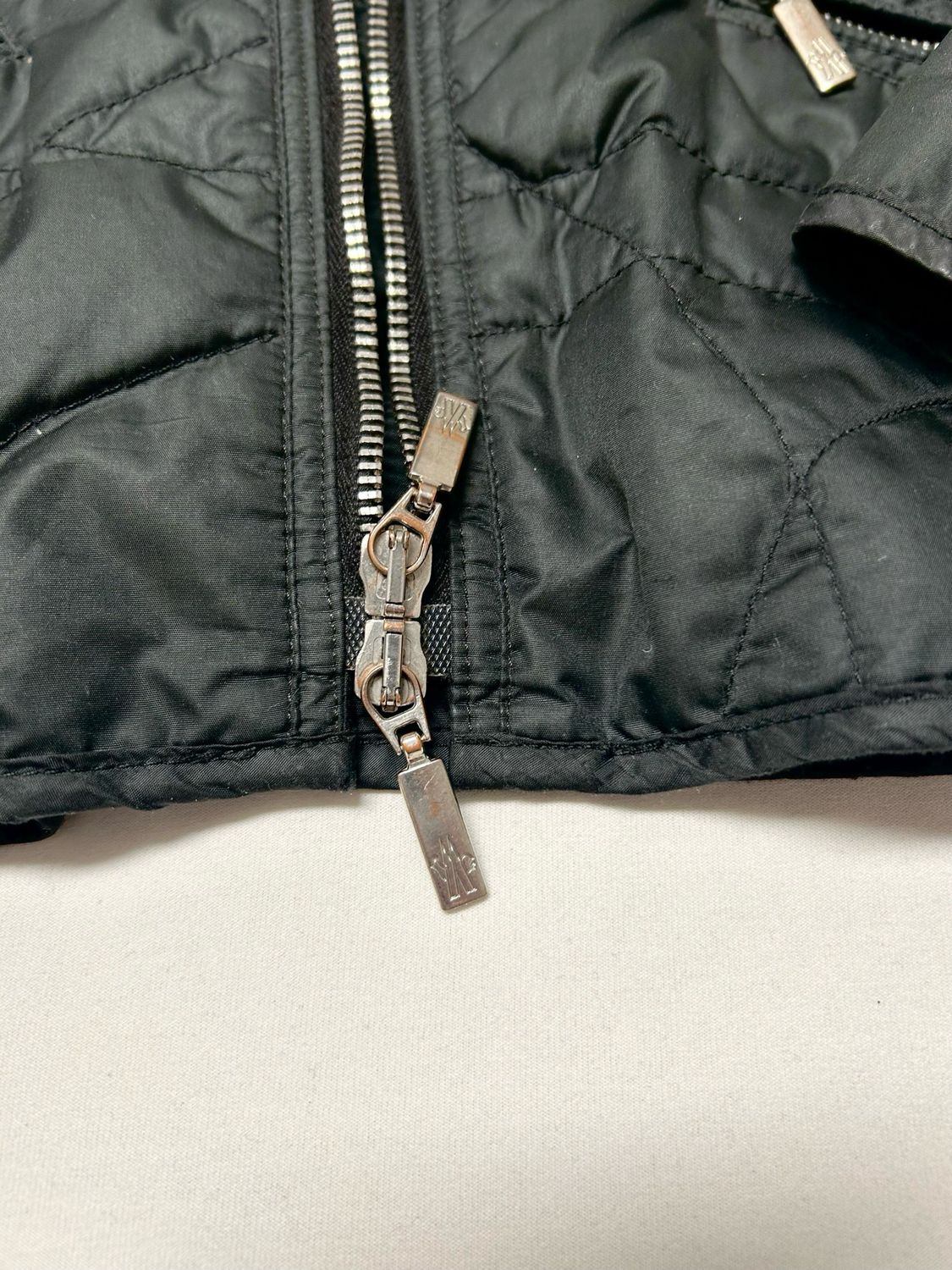 Moncler 2010 Geometric Embroidery Quilted Puffer Jacket