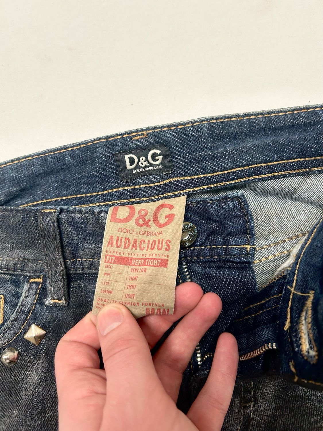 Dolce &amp; Gabbana 2006 Audacious Waxed Denim Reworked