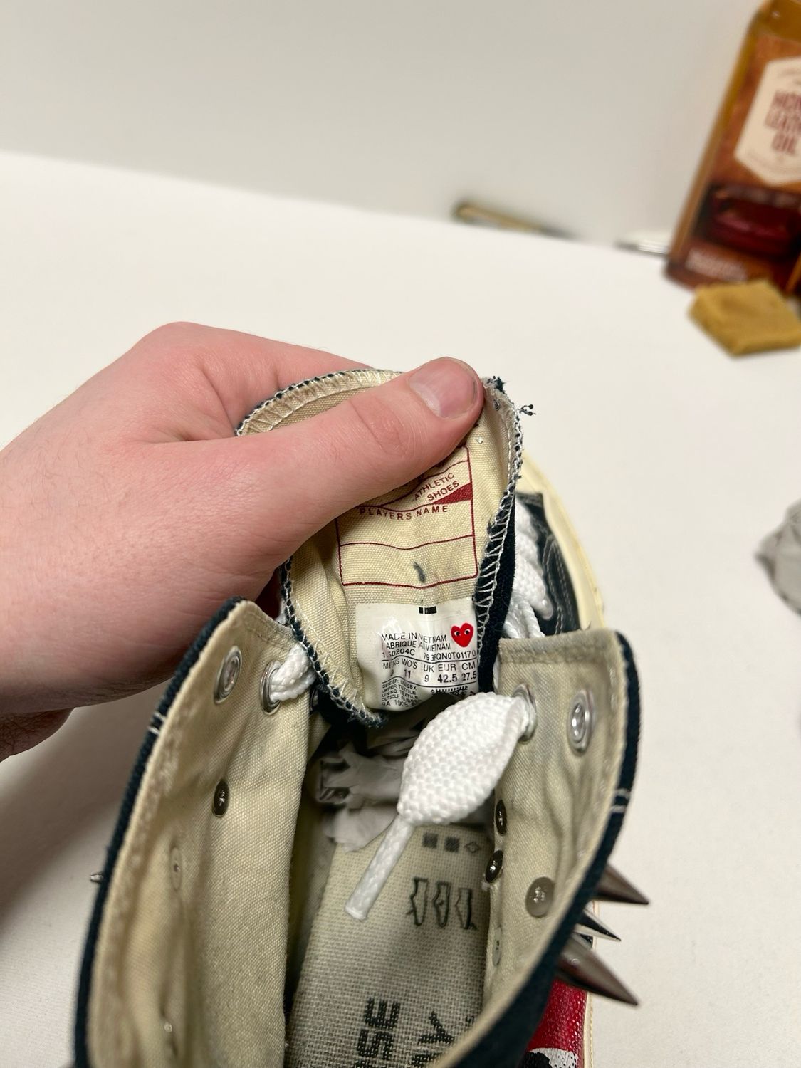 Comme des Garçons PLAY  SS2013 Chuck Taylor All Star Hi Reworked