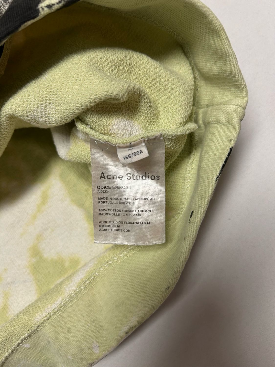 Acne Studios by Jonny Johansson FW2019 Odice Cropped Crewneck Reworked