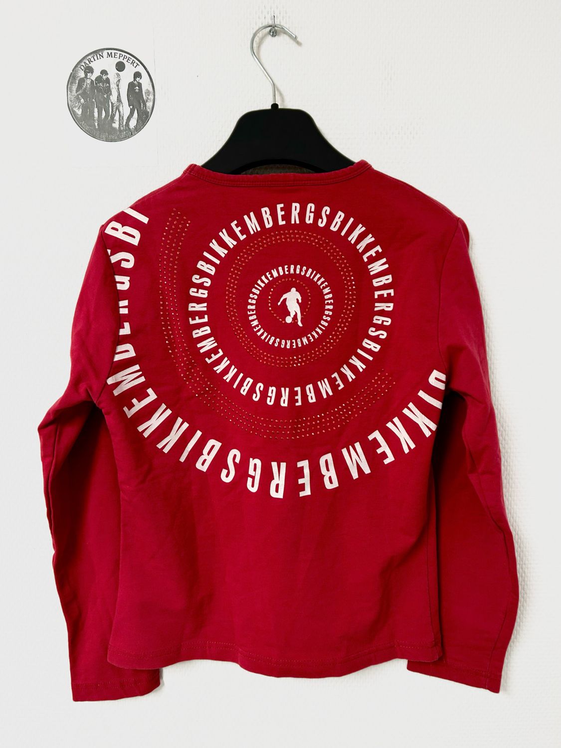 Bikkembergs by Dirk Bikkembergs SS2004 Spiral Logo Embellished Long Sleeve