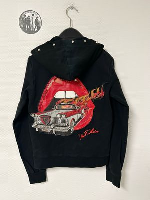Philipp Plein SS2017 “Mouth” Crystal-Embellished Zip Hoodie