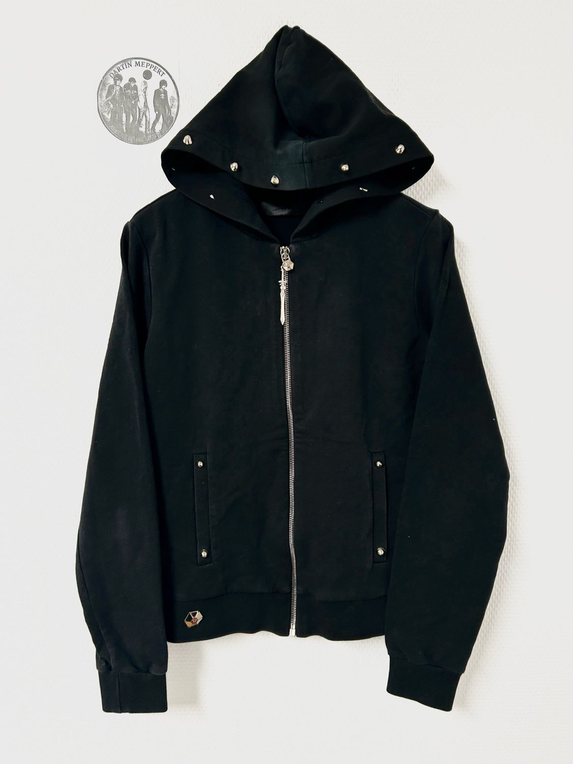 Philipp Plein SS2017 “Mouth” Crystal-Embellished Zip Hoodie