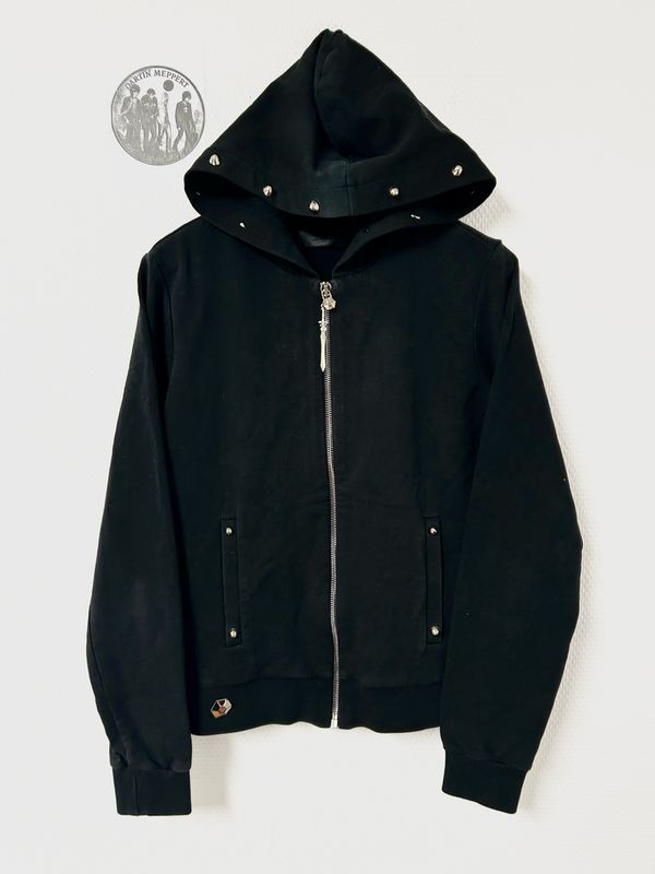 Philipp Plein SS2017 “Mouth” Crystal-Embellished Zip Hoodie