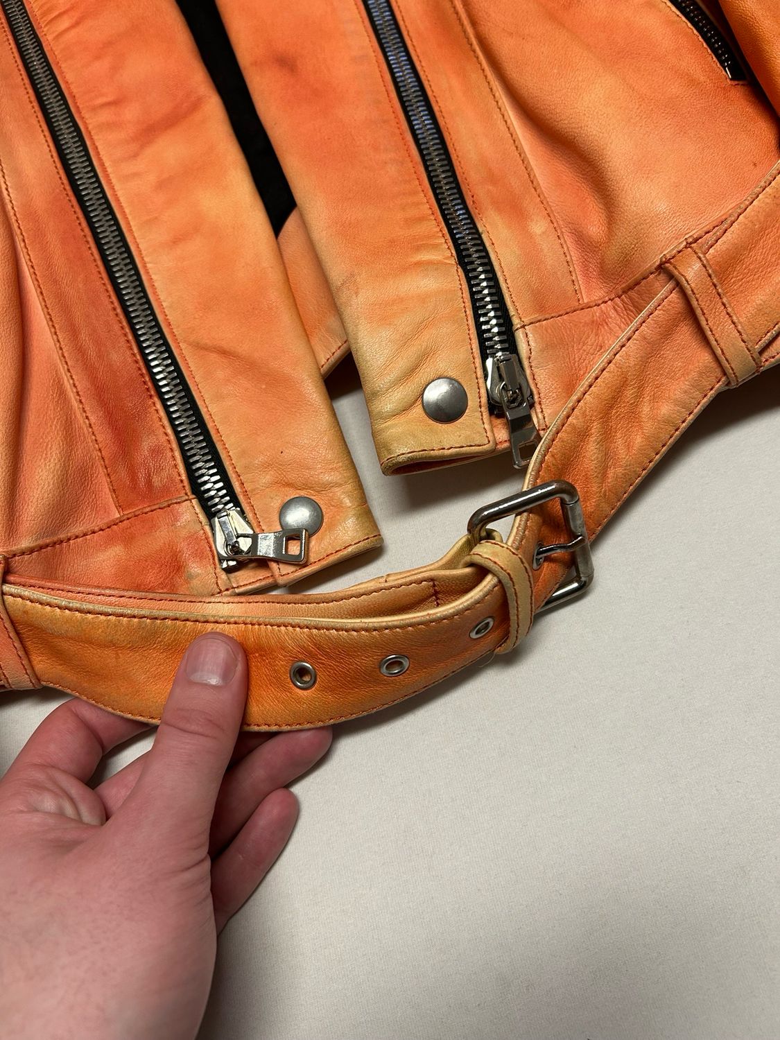 Balmain by Olivier Rousteing SS2015 Lamb Leather Biker Jacket