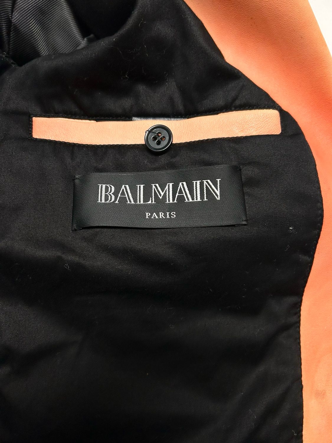 Balmain by Olivier Rousteing SS2015 Lamb Leather Biker Jacket