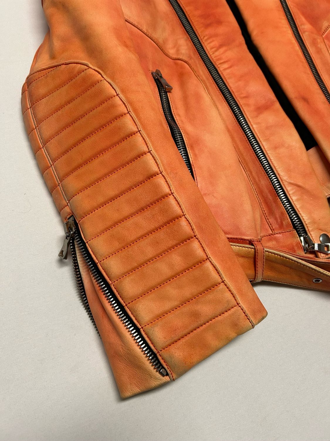 Balmain by Olivier Rousteing SS2015 Lamb Leather Biker Jacket