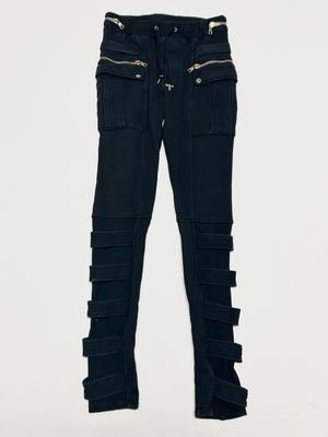 Balmain by Olivier Rousteing 2019 Bondage Multi-Zip Biker Cargo Pants