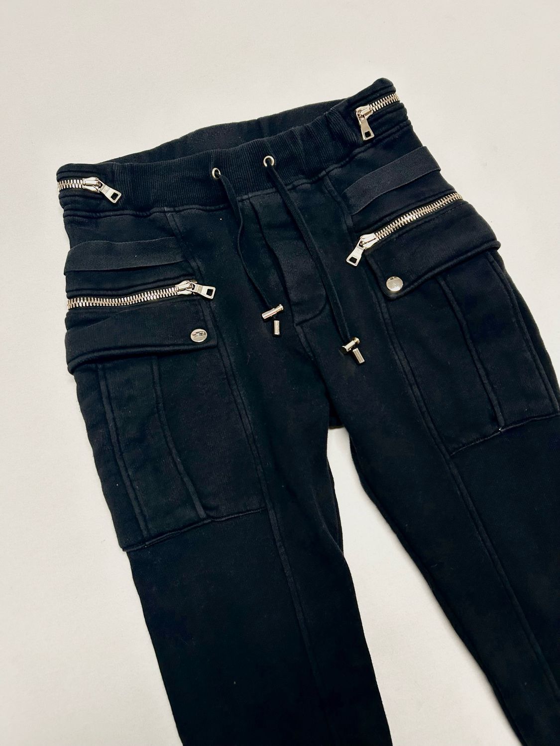 Balmain by Olivier Rousteing 2019 Bondage Multi-Zip Biker Cargo Pants