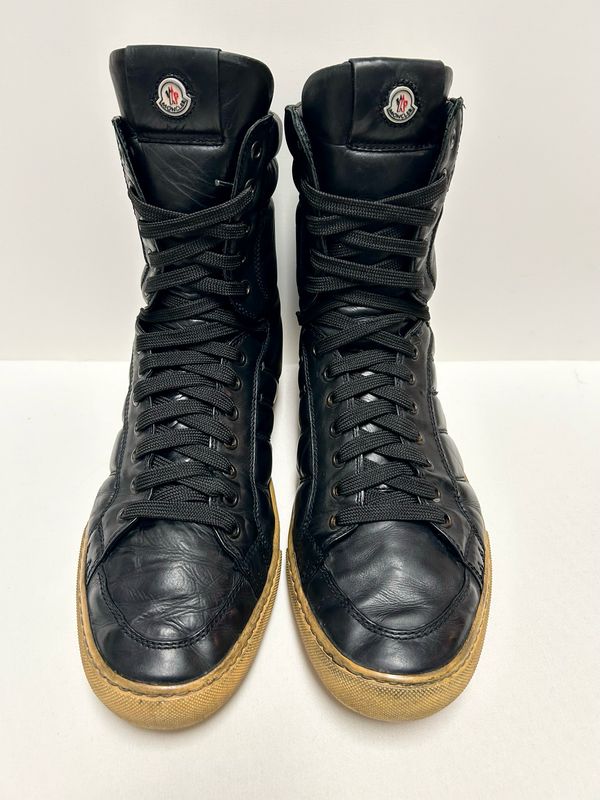 Moncler 2011 Leather High-Top Sneakers