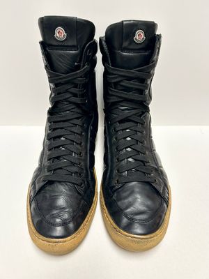 Moncler 2011 Leather High-Top Sneakers