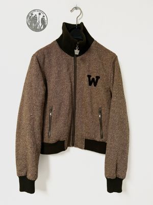 Walter Van Beirendonck AW1998 Down-Filled Tweed Bomber Jacket Walter Van Beirendonck AW1998 Down-Filled Tweed Bomber Jacket