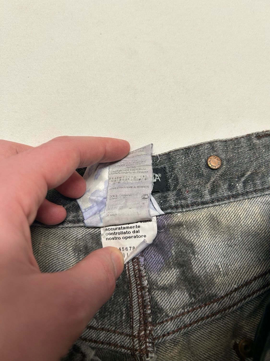 Dolce &amp; Gabbana 2004 Reworked Painted Flare Jeans