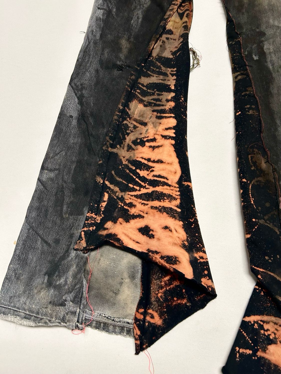 Dolce &amp; Gabbana 2004 Reworked Painted Flare Jeans