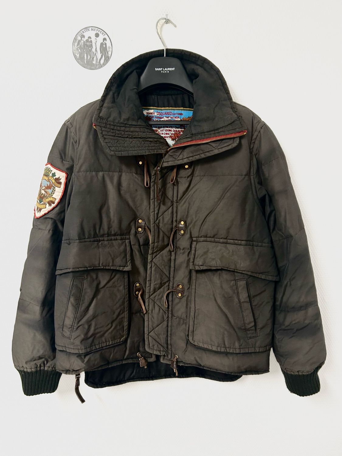 DSQUARED2 by Dean &amp; Dan Caten FW2011 Crest Patch Puffer Jacket 