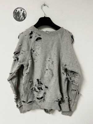 Saint Laurent by Hedi Slimane  SS2013 Distressed Crewneck