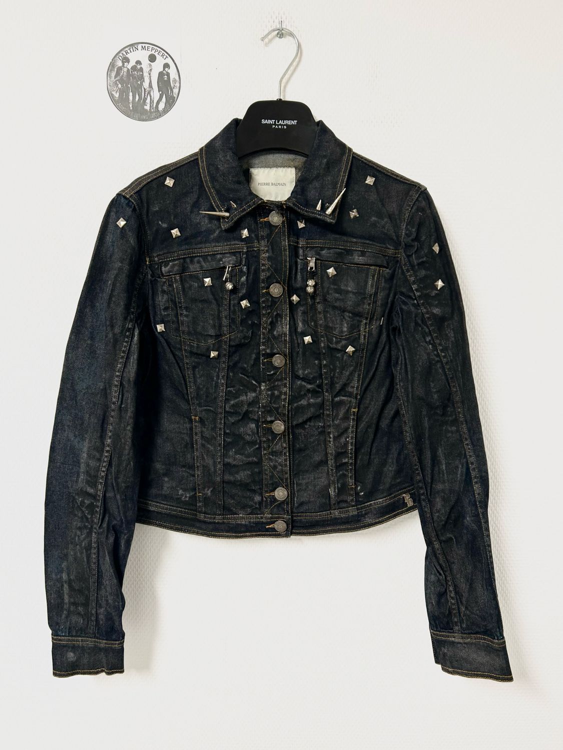 Balmain SS2012 Waxed Denim Jacket Reworked 