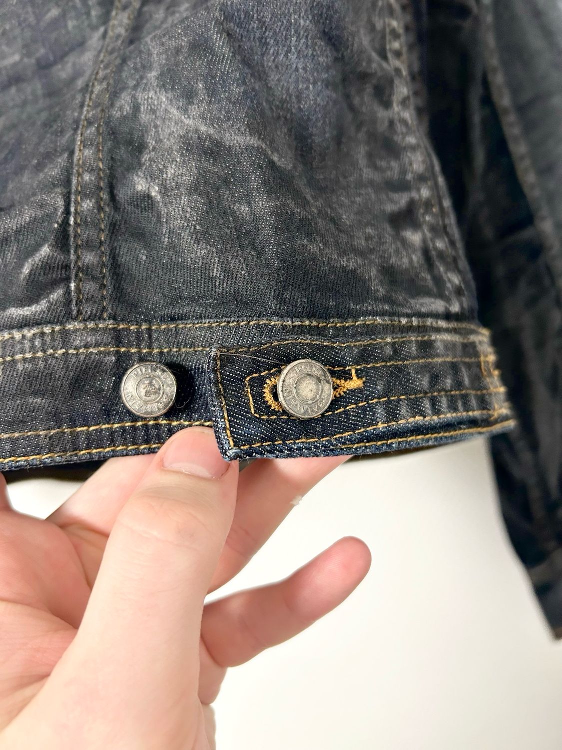 Balmain SS2012 Waxed Denim Jacket Reworked 
