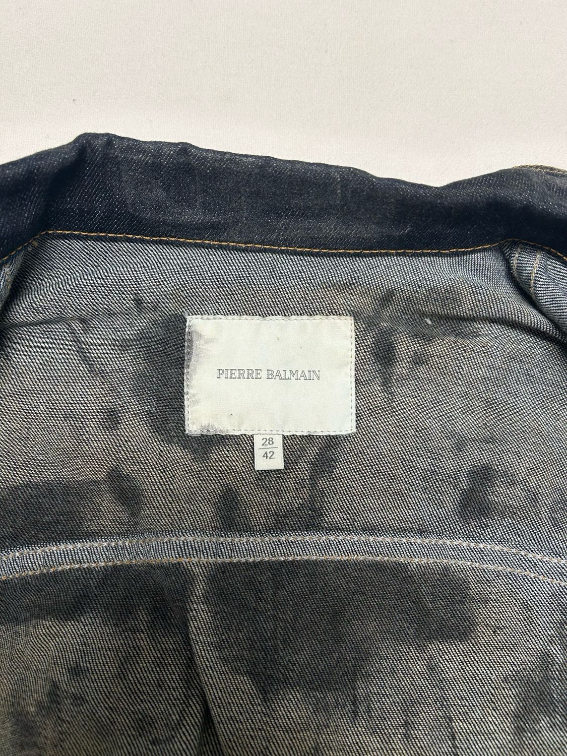 Balmain SS2012 Waxed Denim Jacket Reworked 