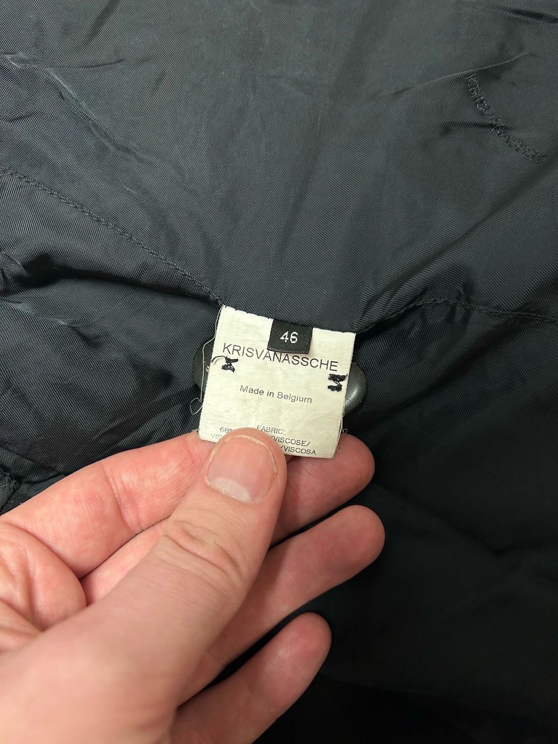 Kris Van Assche  2012 Heavy Wool Peacoat Reworked