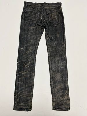 Saint Laurent Paris by Anthony Vaccarello 2019 Waxed Slim Jeans Reworked 