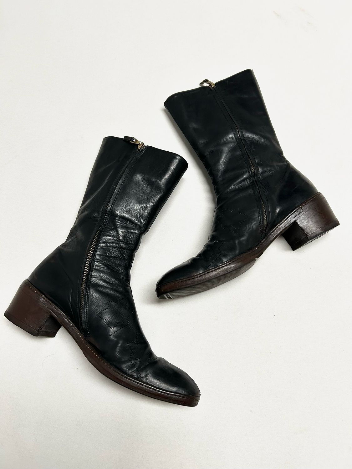 Dries Van Noten 2006 Laser-Cut Leather Boot 