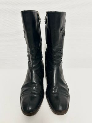 Dries Van Noten 2006 Laser-Cut Leather Boot 