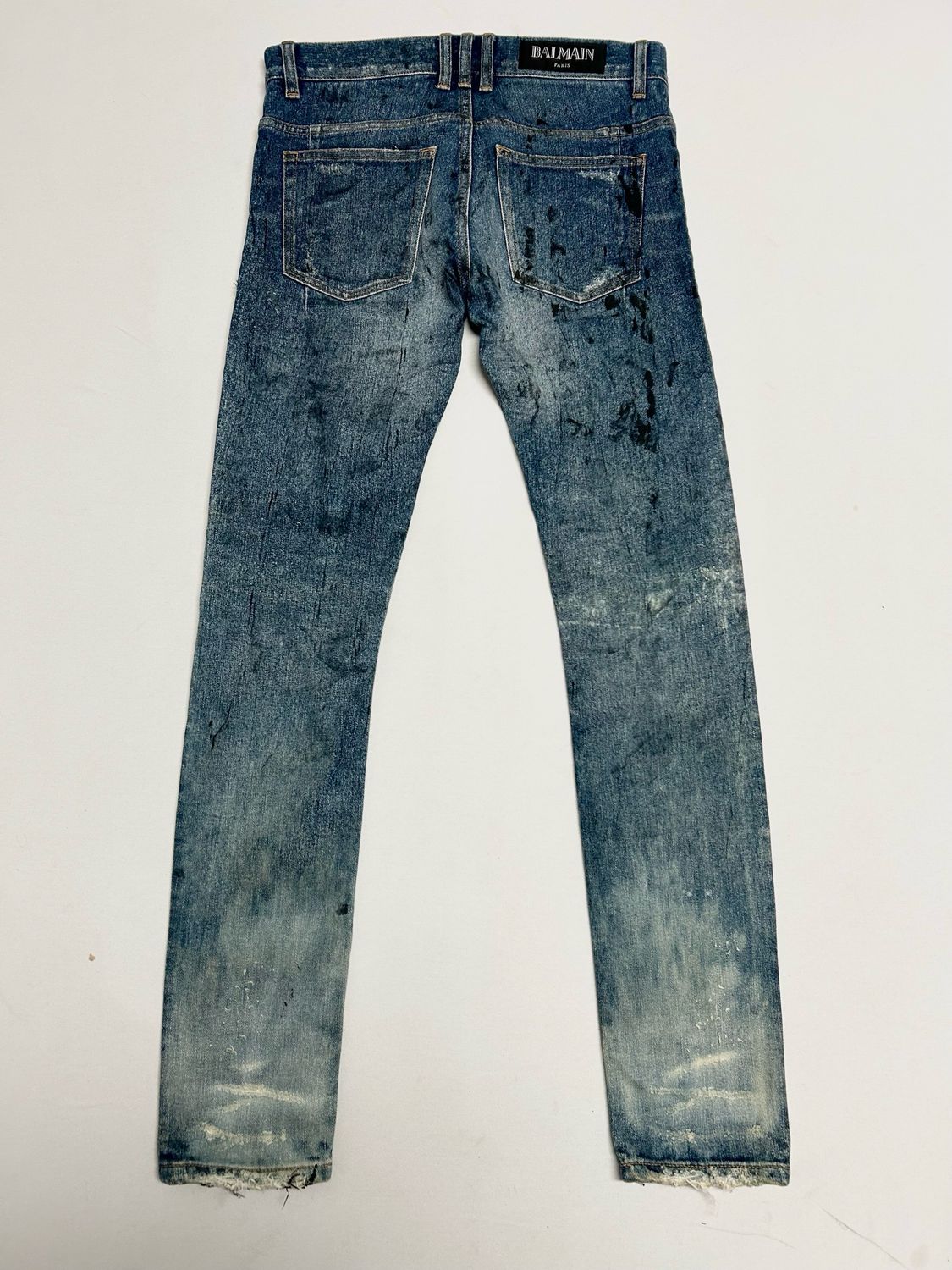 Balmain by Olivier Rousteing 2014 Distressed Denim