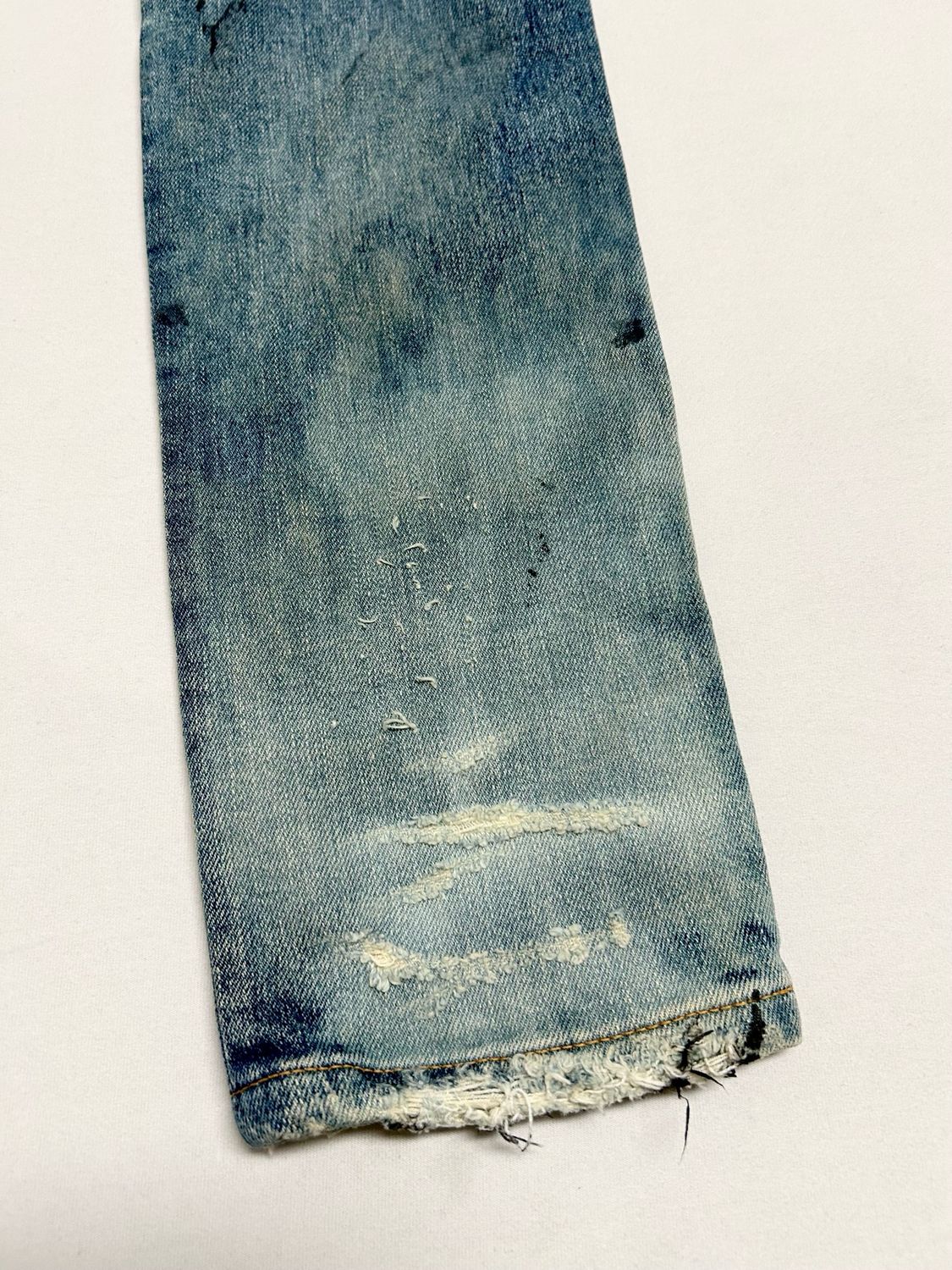 Balmain by Olivier Rousteing 2014 Distressed Denim