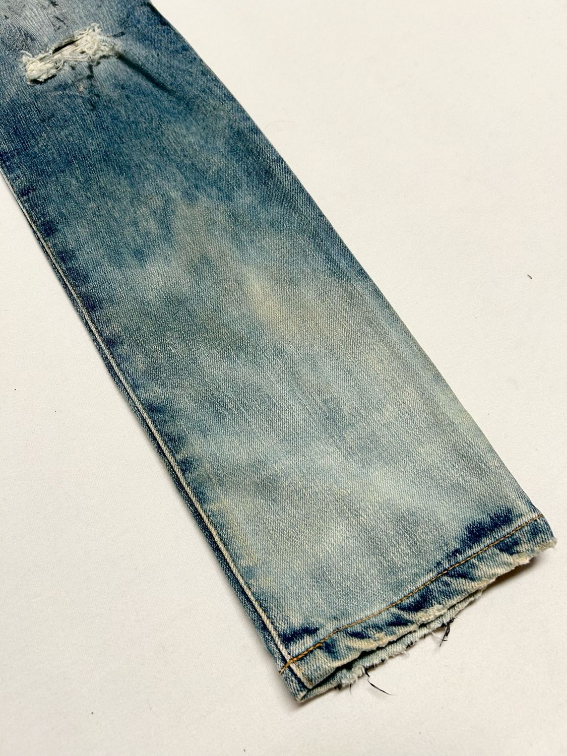 Balmain by Olivier Rousteing 2014 Distressed Denim